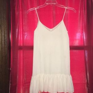 Off white spaghetti strap dress- size: s-m